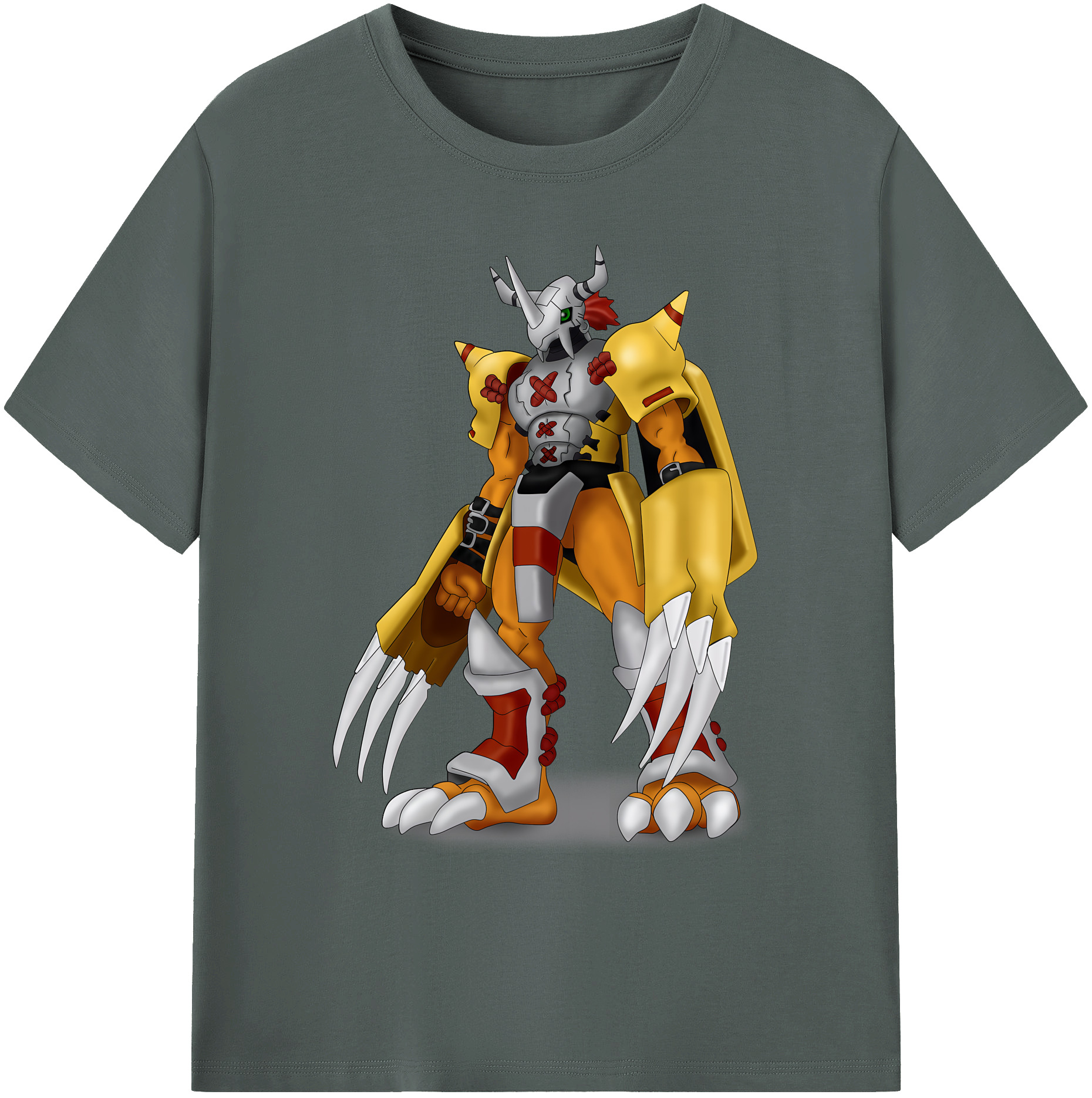 （画像用） Digimon デジタルモンスター/デジモン 綿100％ メンズ半袖Tシャツ｜肌触りやわらか＆通気性